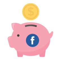 Print Illustration of a piggybank